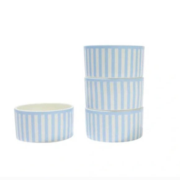 In The Roundhouse Sicily Stripe Set of 4 Dip Bowls - Picture 1 of 2